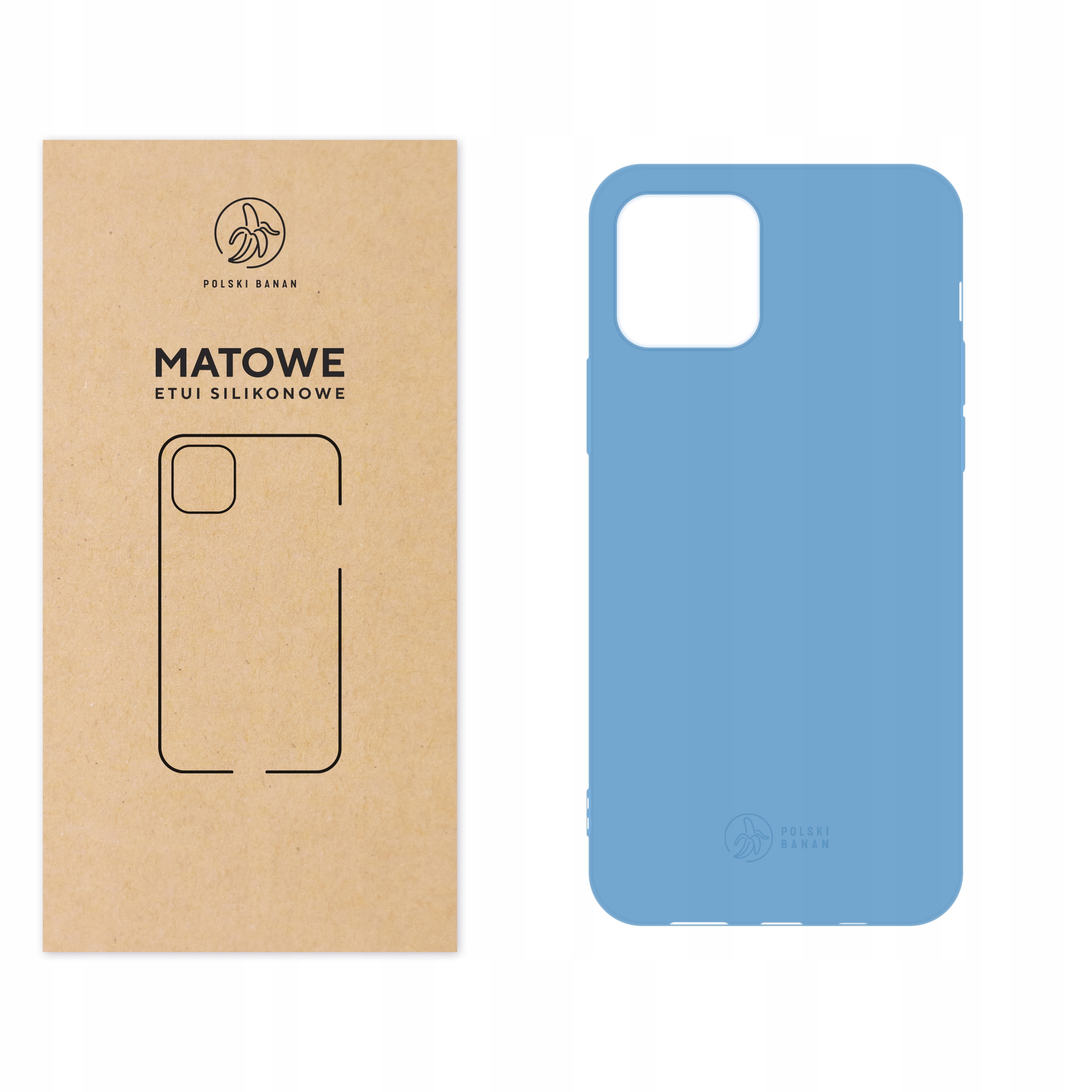 

Etui Matowe do iPhone 12 Pro błękitne
