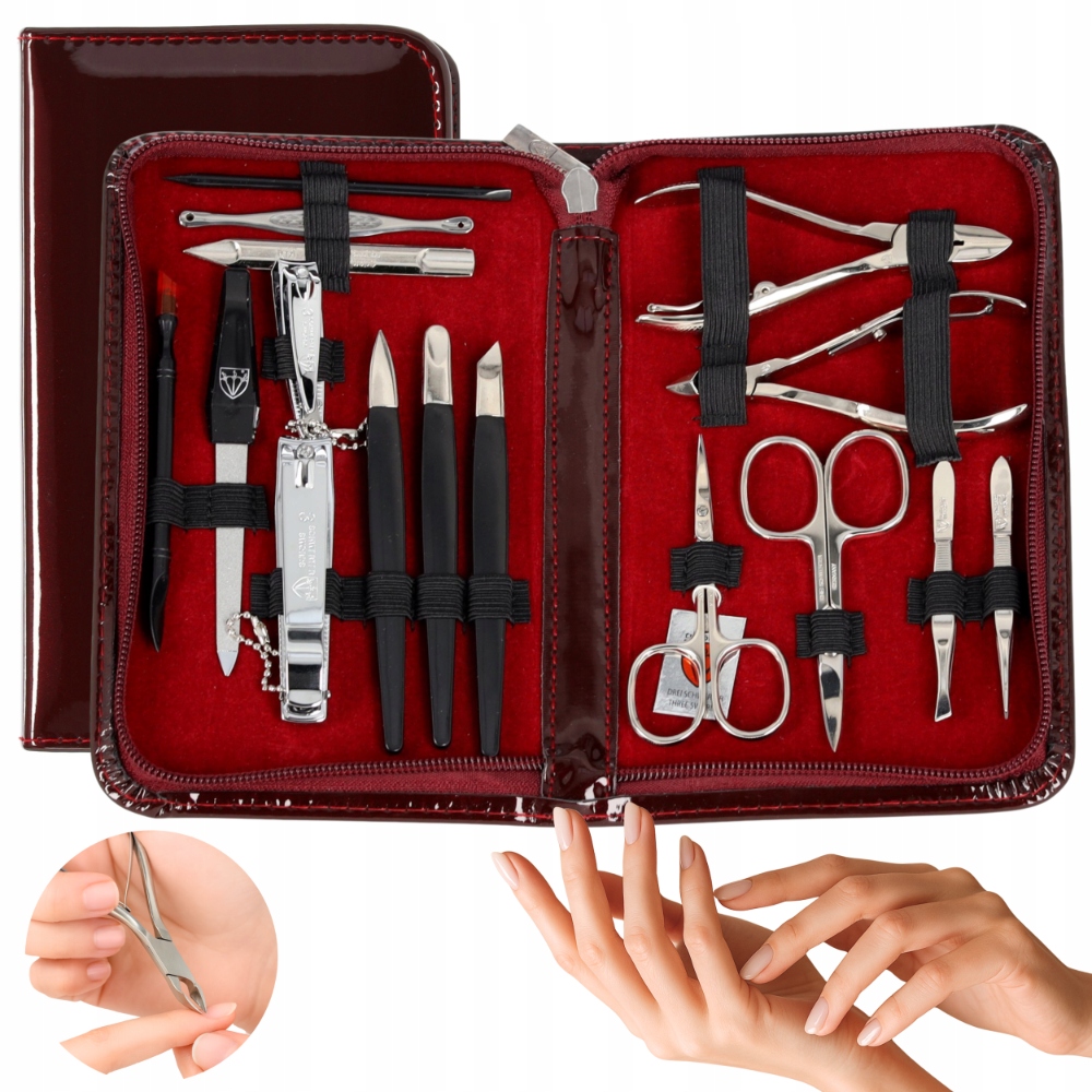 Sada na nehty Solingen F manikúra pedikúra příslušenství kleštičky pinzeta