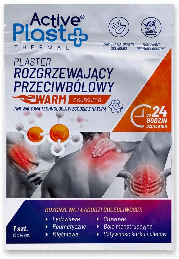 

Active Plast, plaster przeciwbólowy z kurkumą 1szt