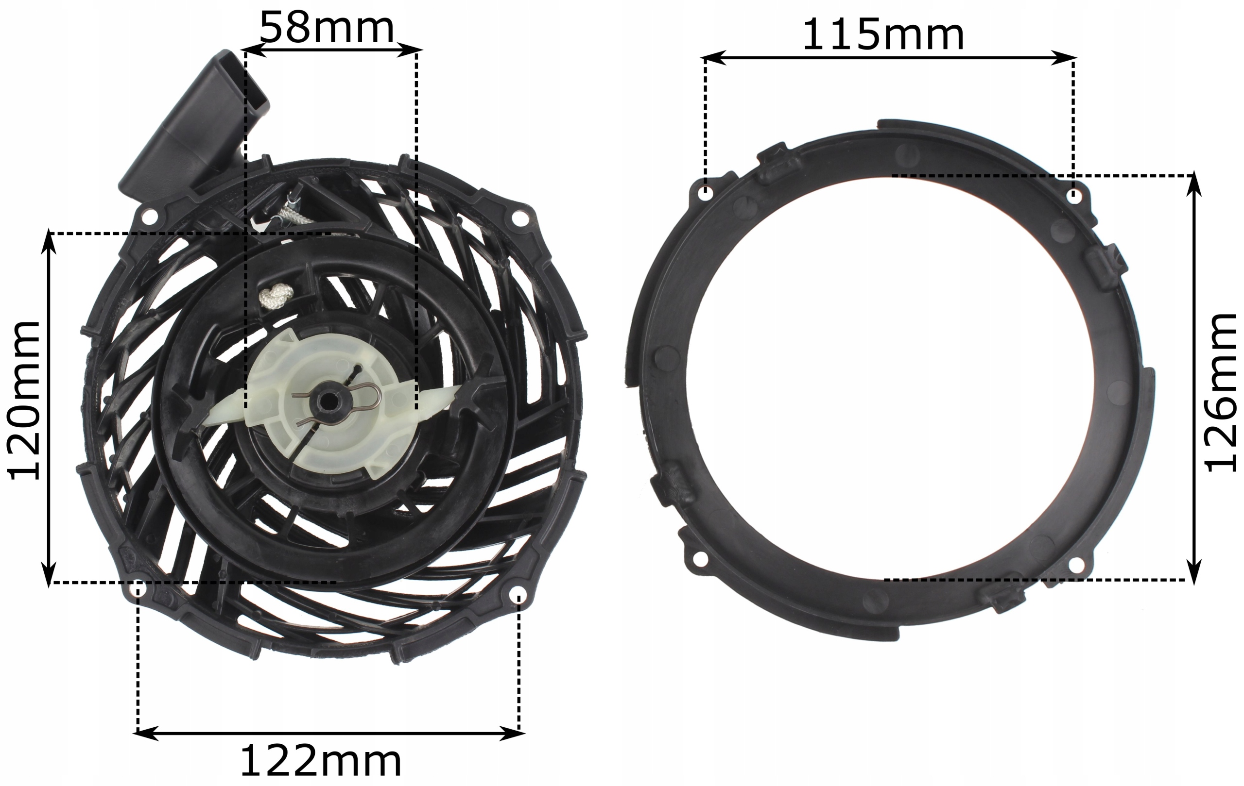 ROZRUSZNIK STARTER B&S BRIGGS STRATTON 500E 450E 550E 575E 625E 650E ZESTAW Marka LSP