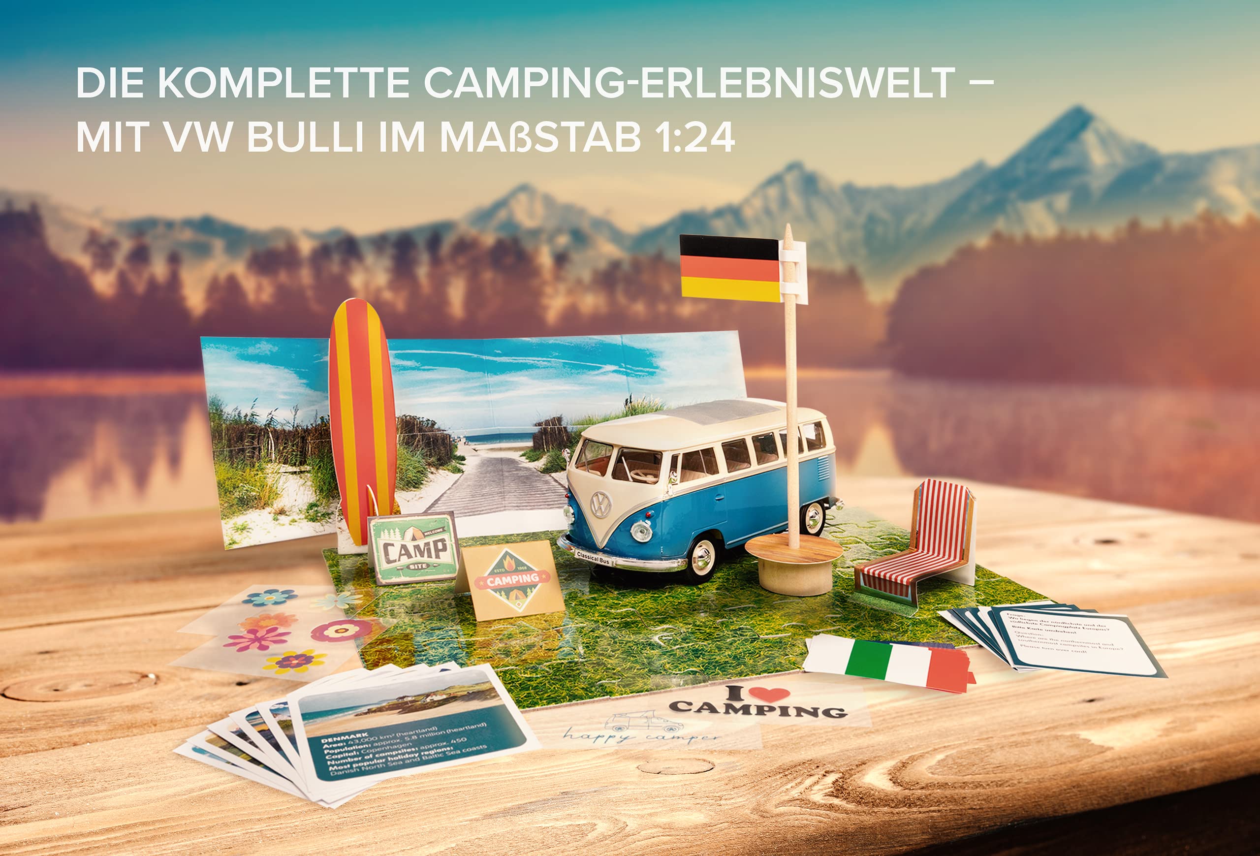 Адвент-календарь Franzis VW Bulli T1, модель кемпера 1:24 для сборки — фото 7