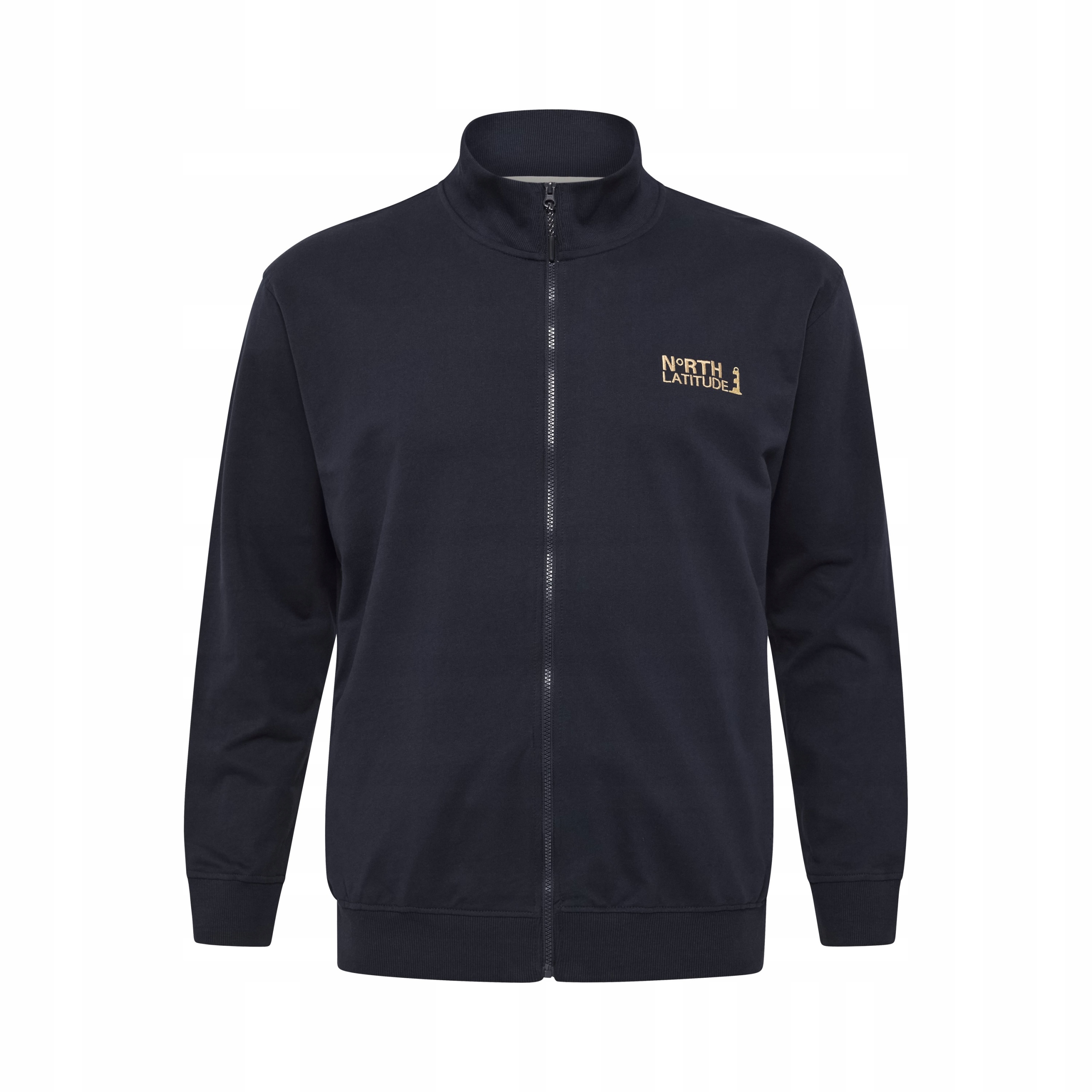 North Latitude Rozepínací Mikina Velké Velikosti, Tmavě Modrá, 4XL