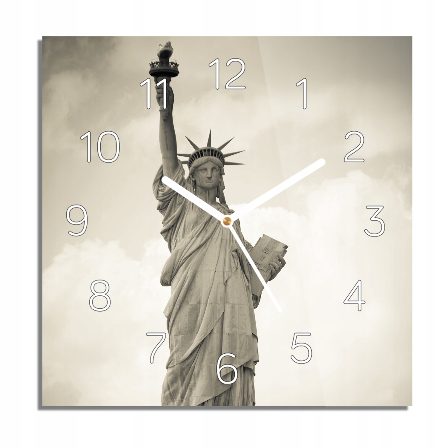 

Statua wolności Ny zegar na szkle na ścianę 30x30