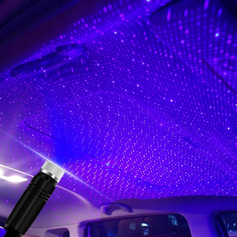 USB Car Roof Star Night Light Projector car za 29,39 zł z PUTIAN Allegro.pl (14555640028)