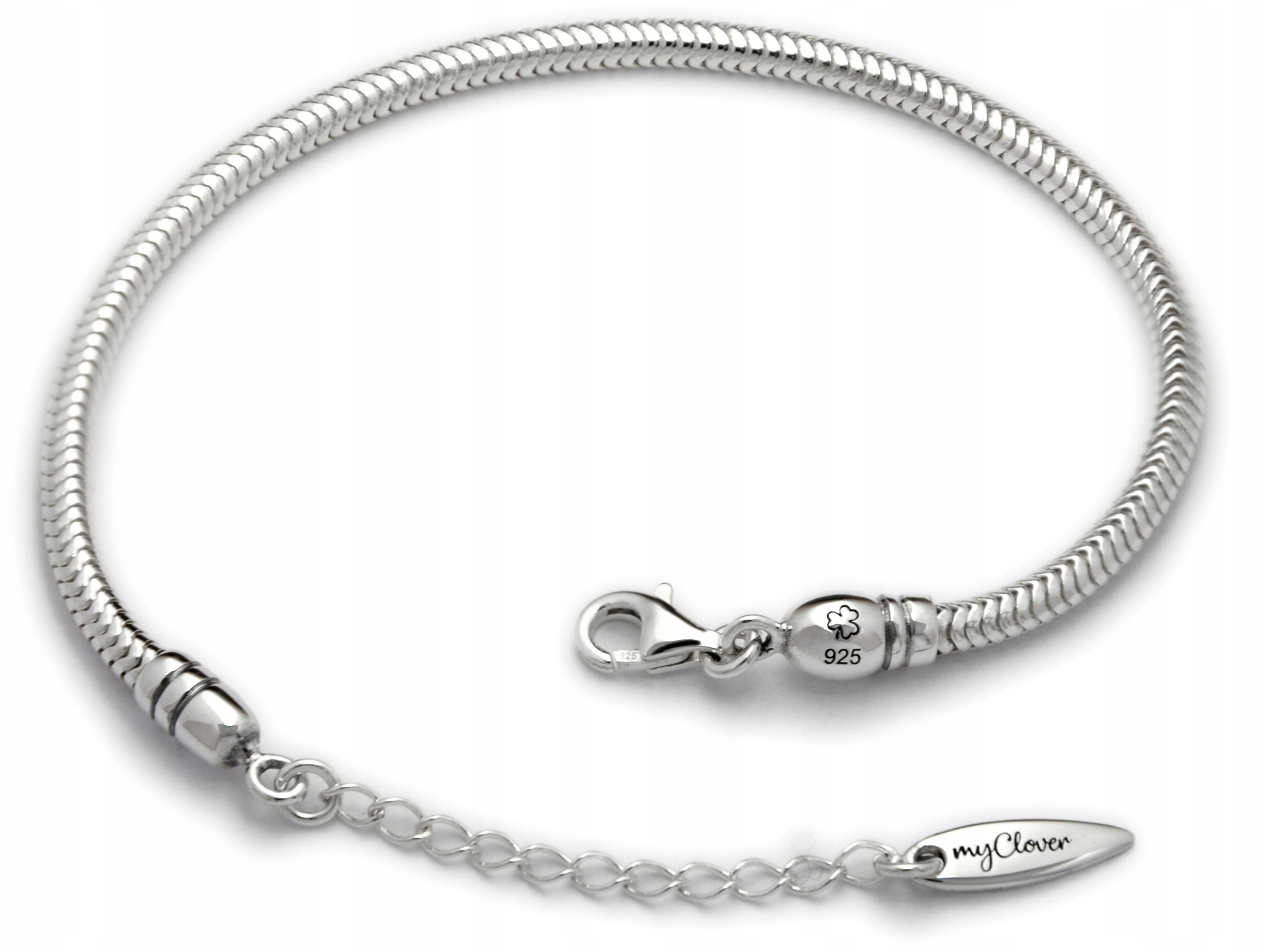 

Srebrna Bransoletka Baza Do Charms +grawer