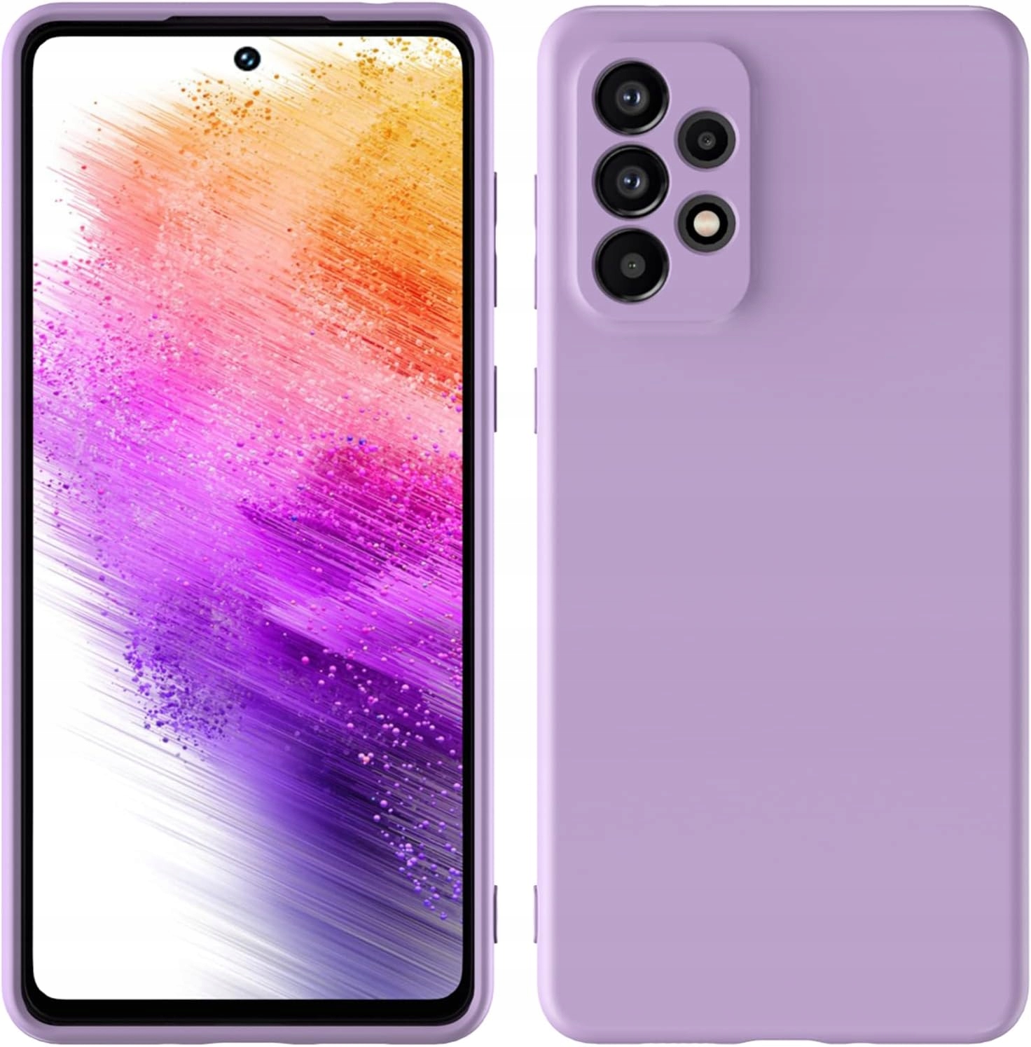 Etui plecki silikon Samsung Galaxy A73 5G fioletowe