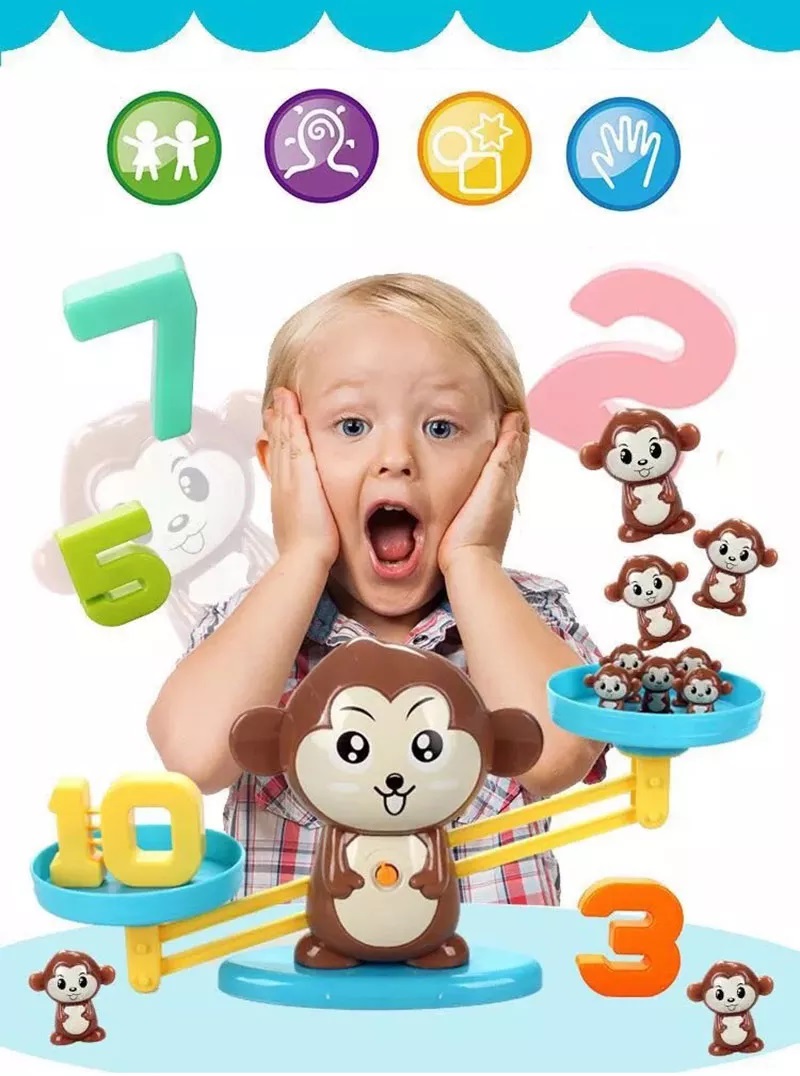 Małpia matematyka - Małpa - Waga Szerokość produktu 26 cm