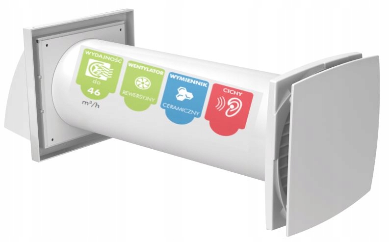 Nástenný rekuperátor Solo+ fi 125 hygrostat diaľkový ovládač