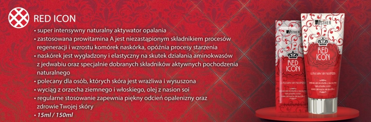 Red Icon 150ml tuba do solarium+30ml GRATIS!! Rodzaj balsam