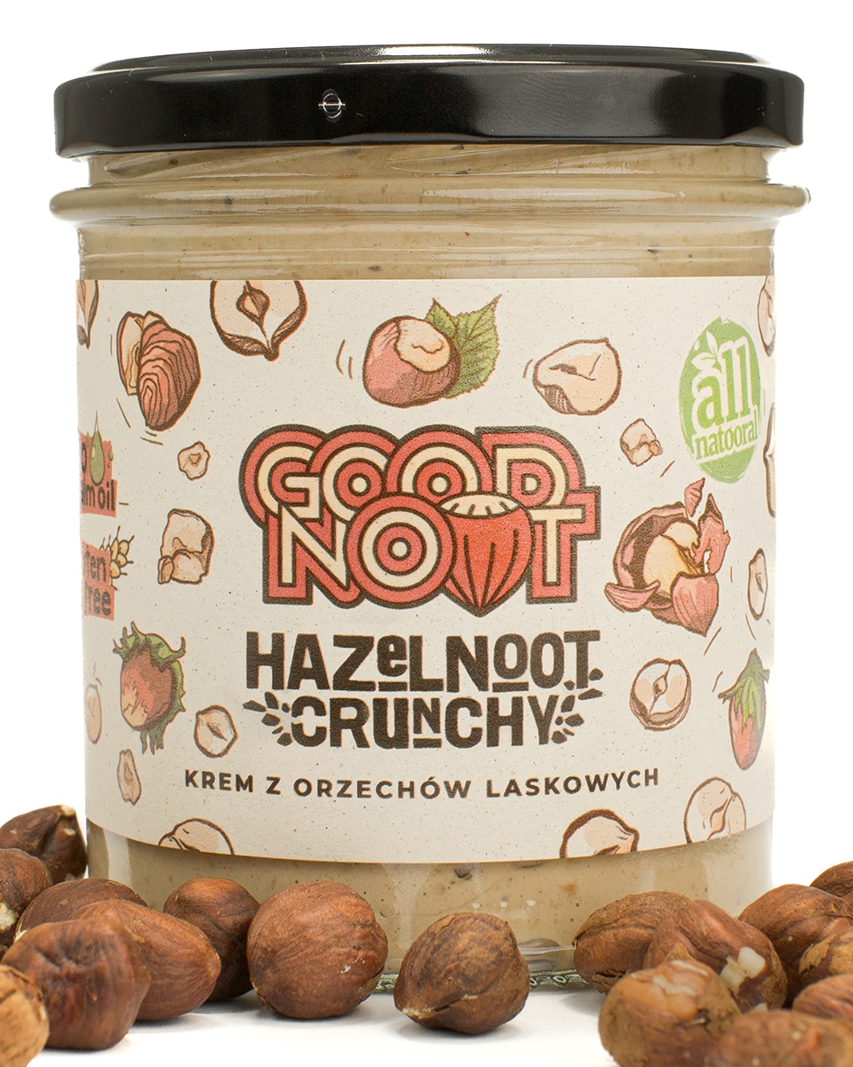 Levně 2x Krém Z Lískových Ořechů Crunchy 300 g Good Noot