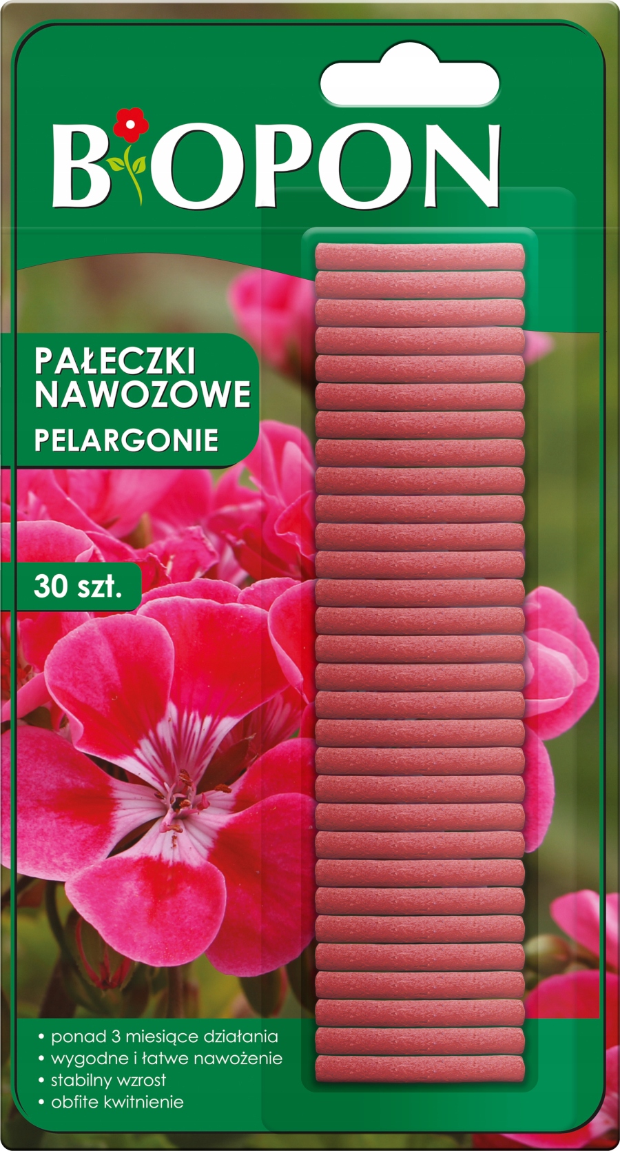 

Biopon Pałeczki nawozowe do pelargonii