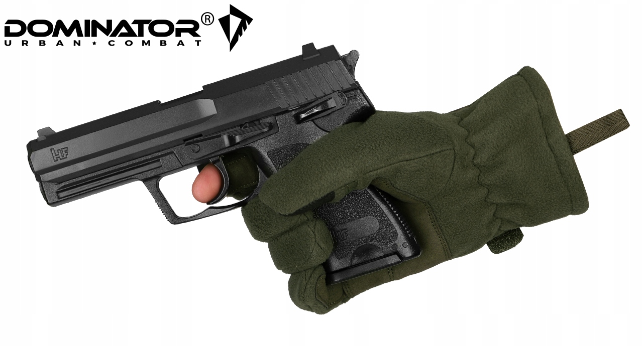 RĘKAWICE TAKTYCZNE ZIMOWE POLAR DOMINATOR OLIV XXL Wzór dominujący bez wzoru