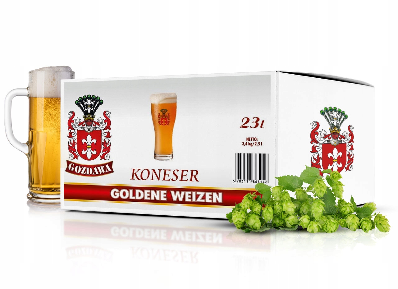 Brewkit Gozdawa Koneser Goldene Weizen 23L 3,4kg