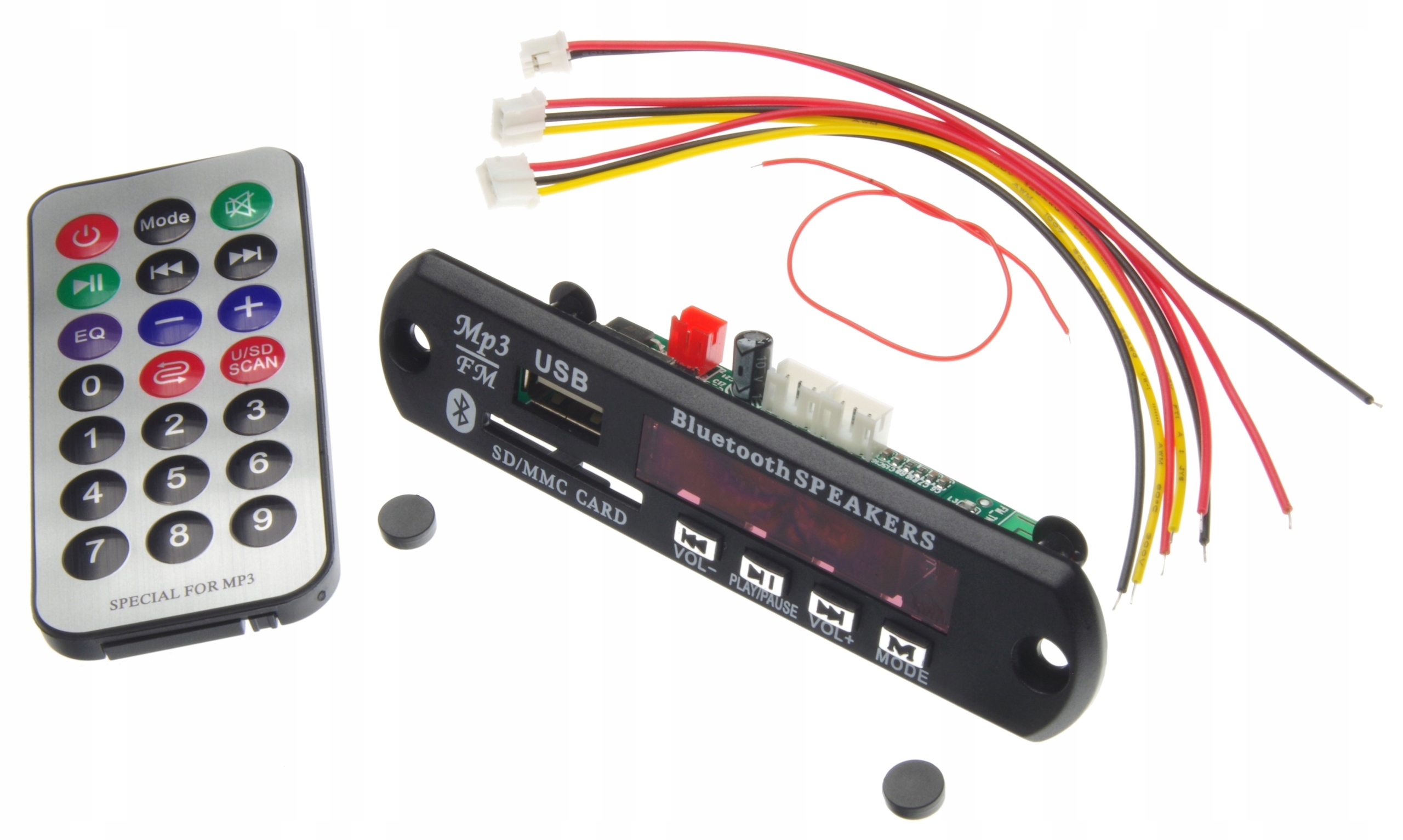 Odtwarzacz MP3 radio FM Bluetooth do Quada Łódki Samochodu czytnik SD pilot