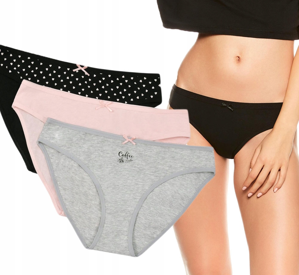 

Esotiq damskie Figi majtki bikini 3PAK r. S