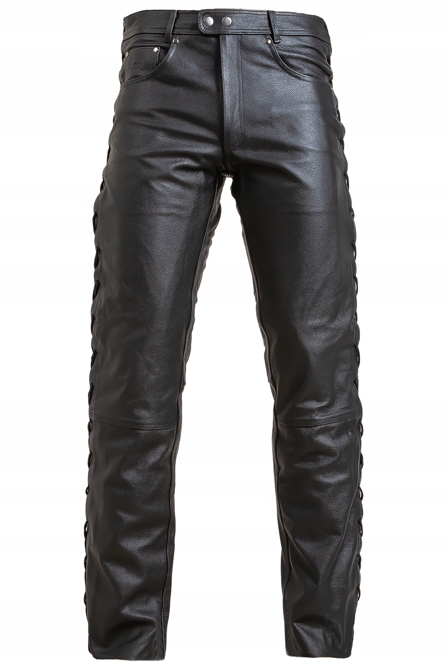 SPODNIE MOTOCYKLOWE SKÓRZANE OZONE HEAVY BLACK M Rozmiar M