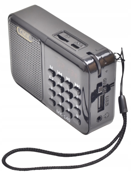 MAŁE PRZENOŚNE RADIO GŁOŚŃE USB PENDRIVE KARTY SD Kod producenta mk-140