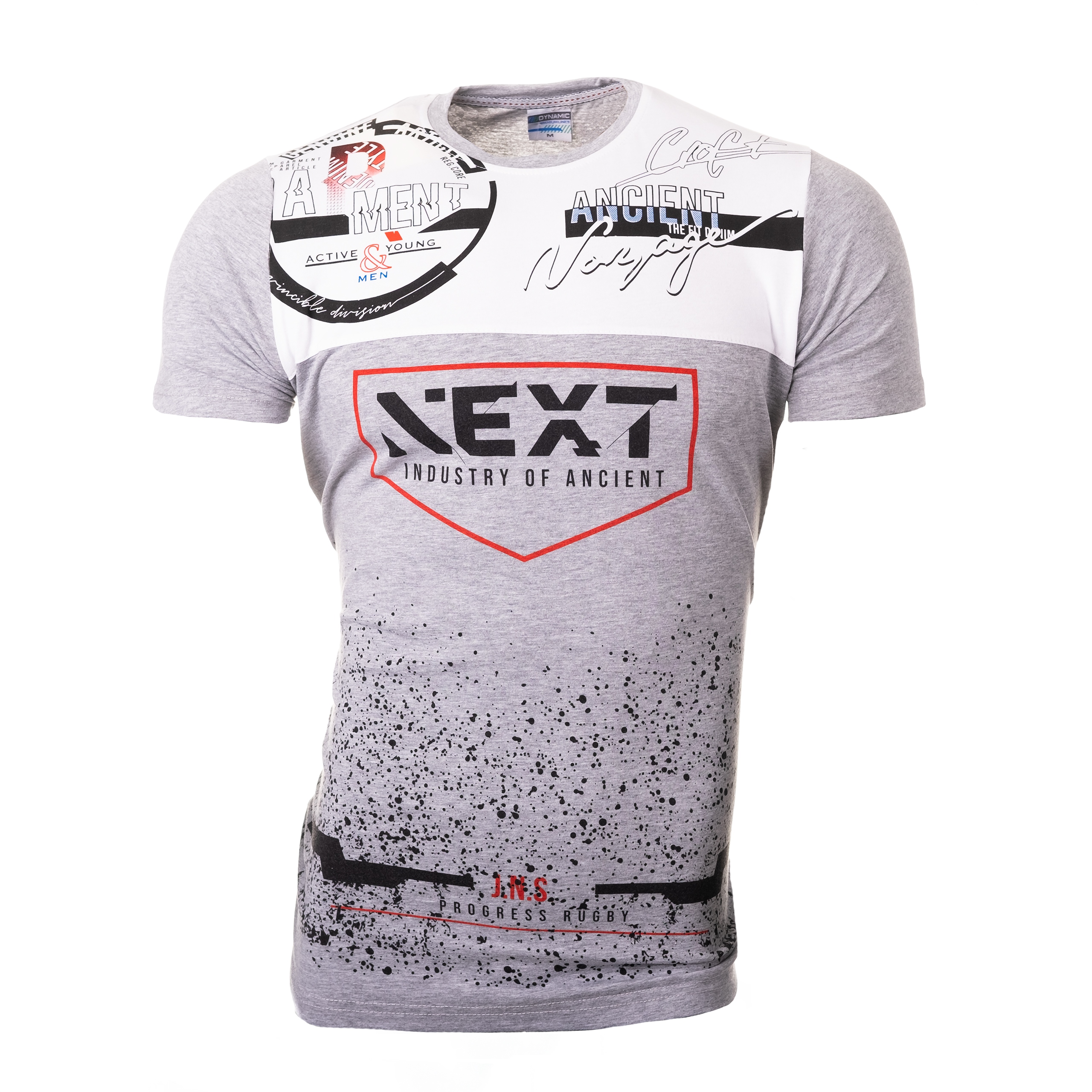 

N Koszulka Męska T-shirt Popiel roz L Lycra