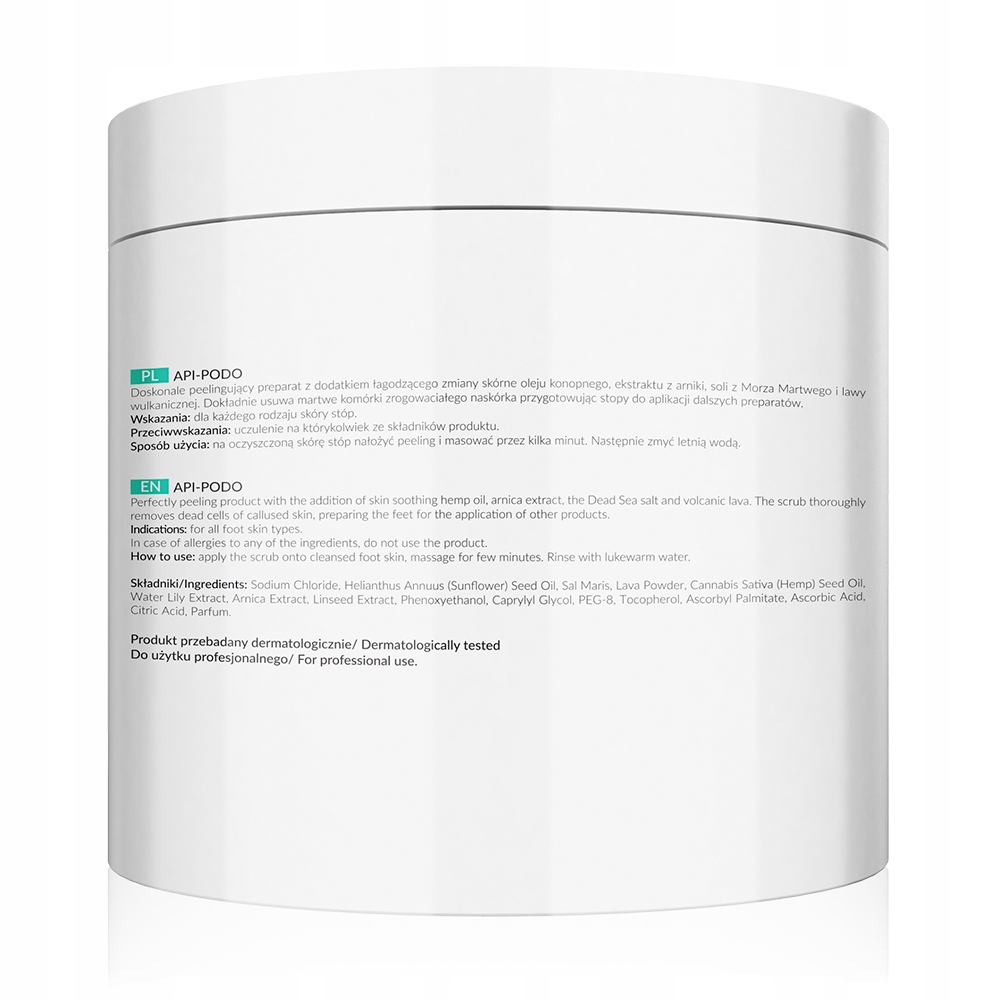Apis API-PODO Peeling do stóp sól Morza Martwego i lawa wulkaniczna 700 g Marka Apis