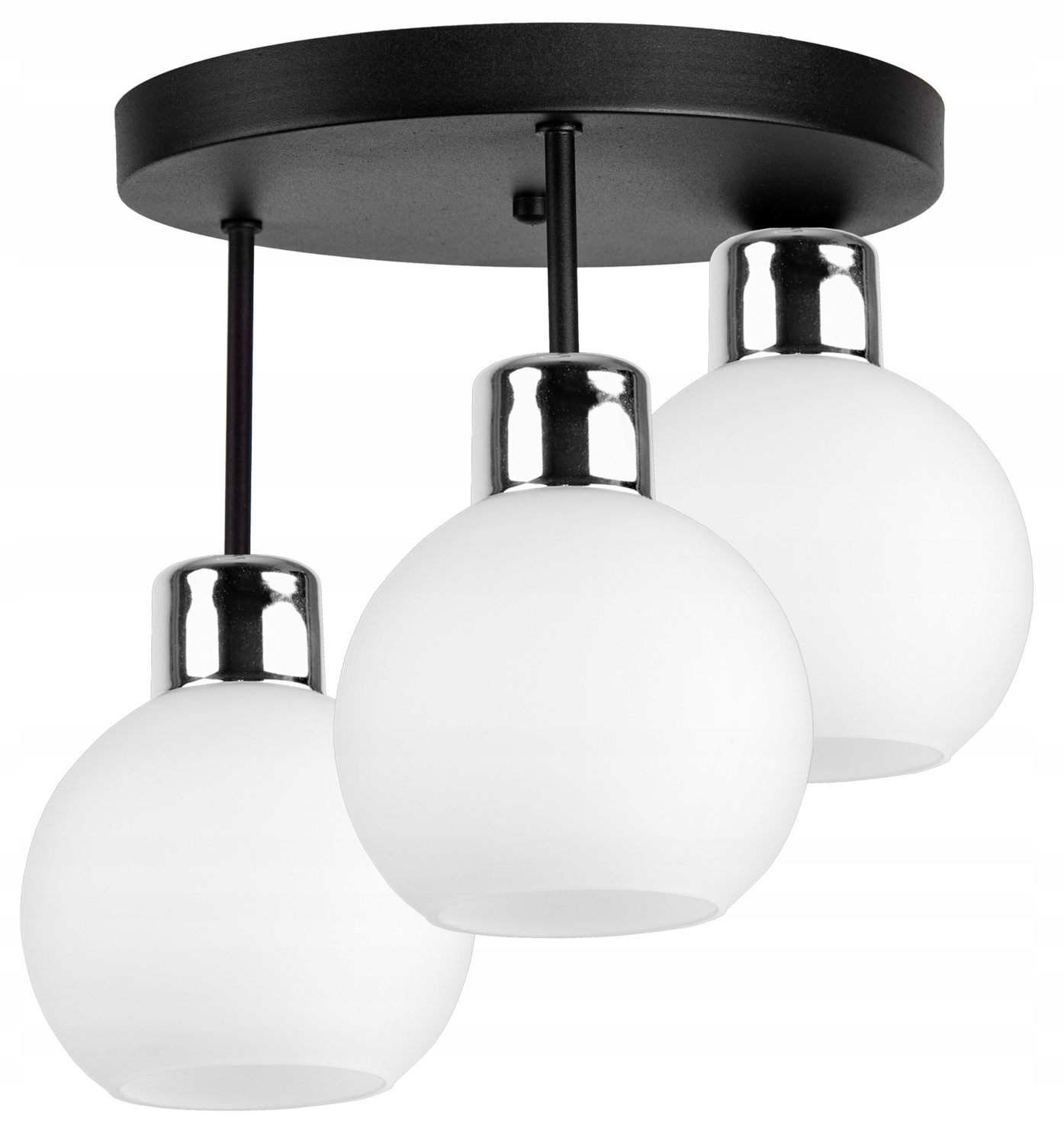 

Szklana Lampa Wisząca Sufitowa Żyrandol Kule Led