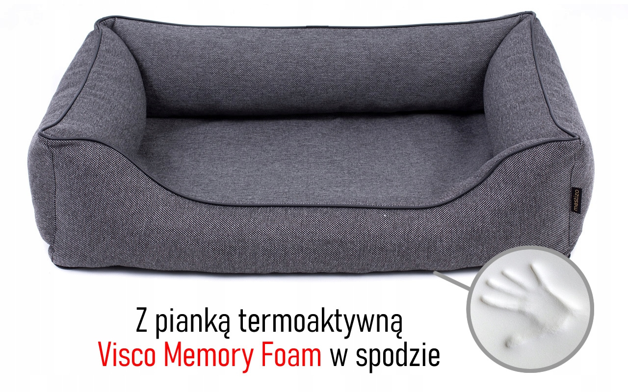 Ortopedická pelíšek pro nemocného psa Pl 80x60, rozebíratelná, šedá
