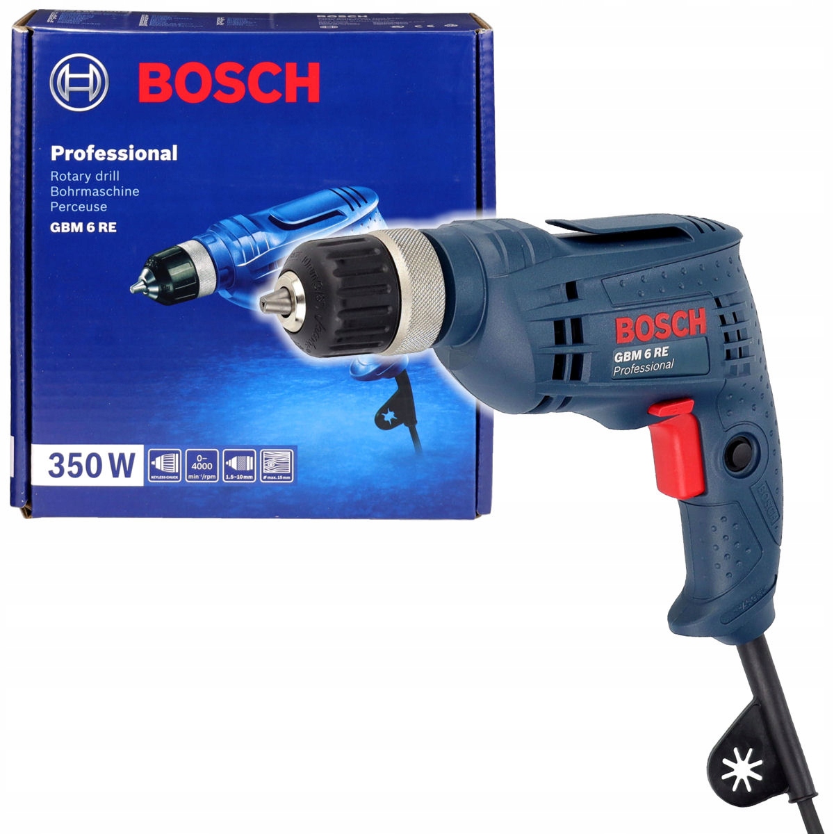 Wiertarka Bezudarowa 350W Gbm 6 Re Bosch