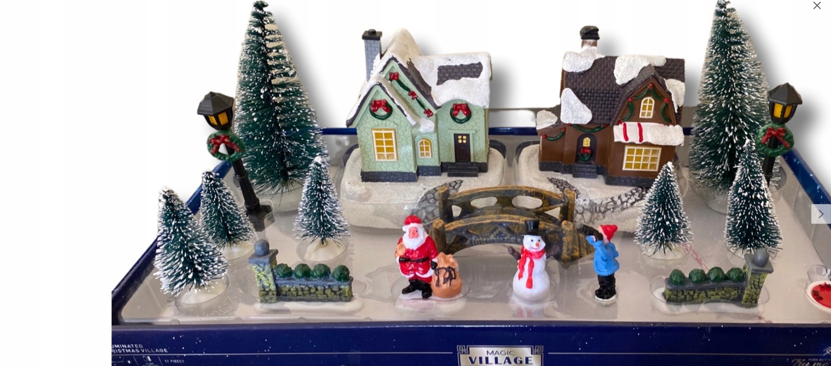 Wioska świąteczna Magic Village DEKORACJA ŚWIĄTECZNA Z OŚWIETLENIEM LED Marka bez marki