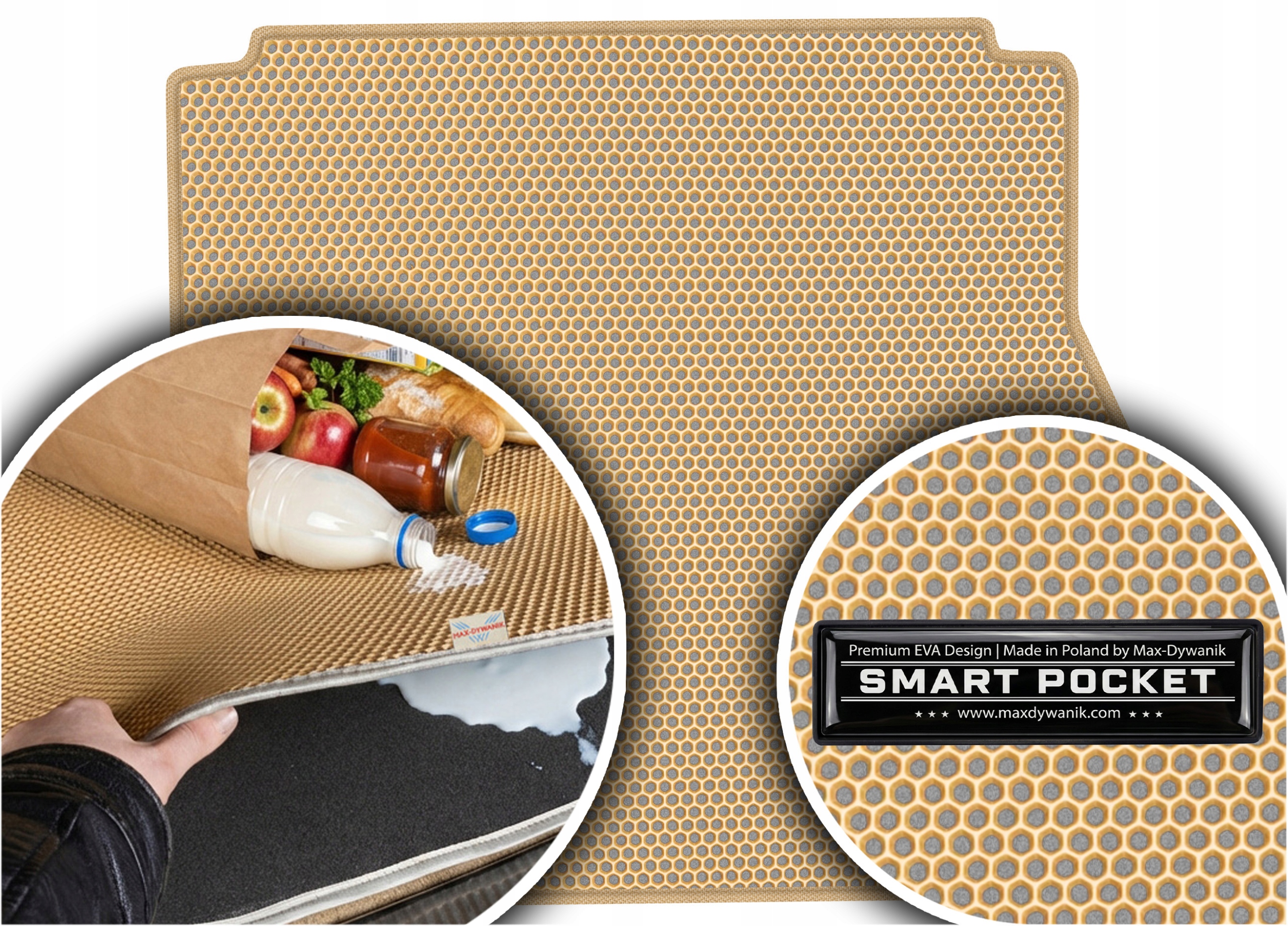 Kia Cerato I Sedan 2005-2008 Vložka batožinového priestoru Eva Smart Pocket Béžová