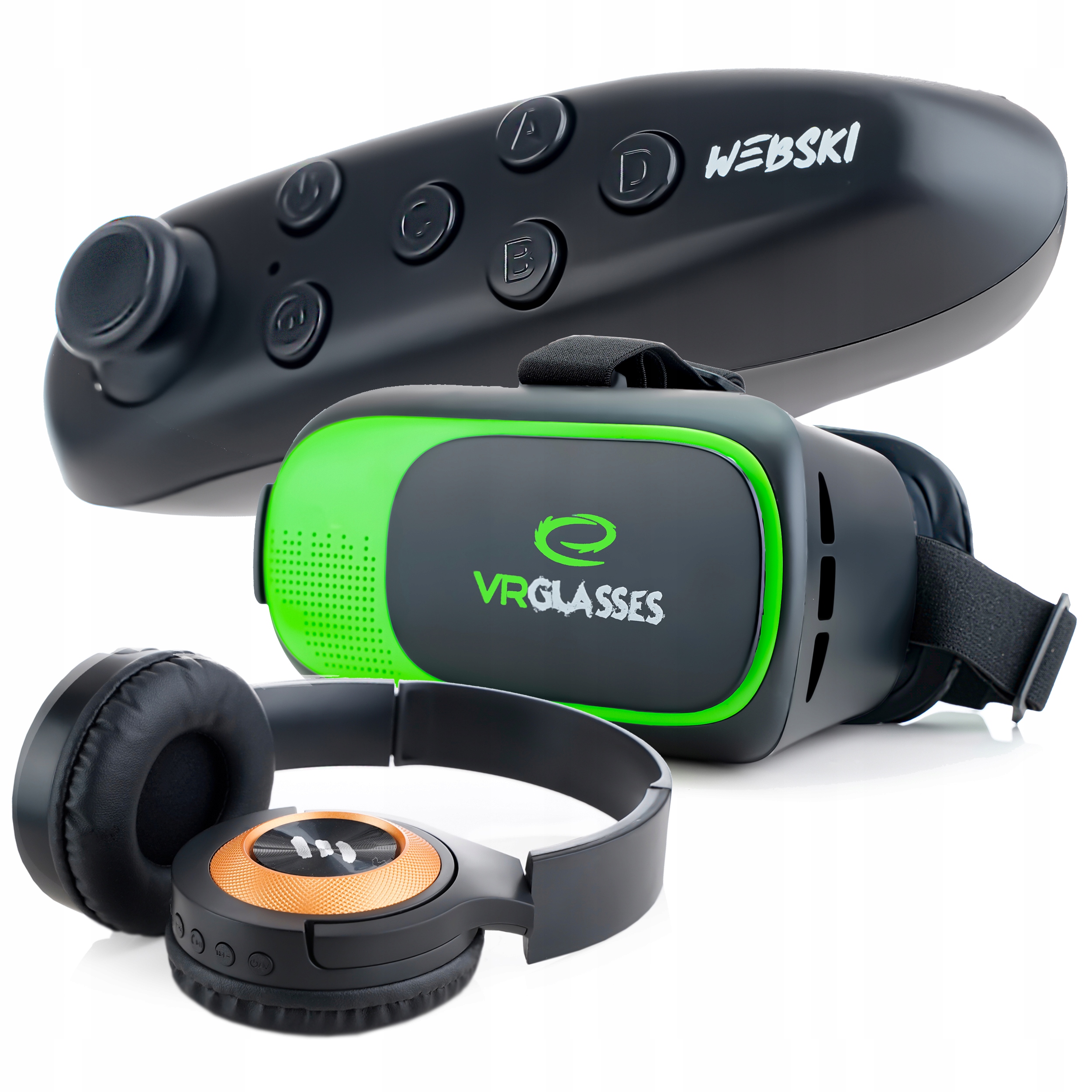 Okulary gogle 3D VR PRO+GAMEPAD PREZENT NA ŚWIĘTA DLA 5,6,7,8,9,10,11 LATKA