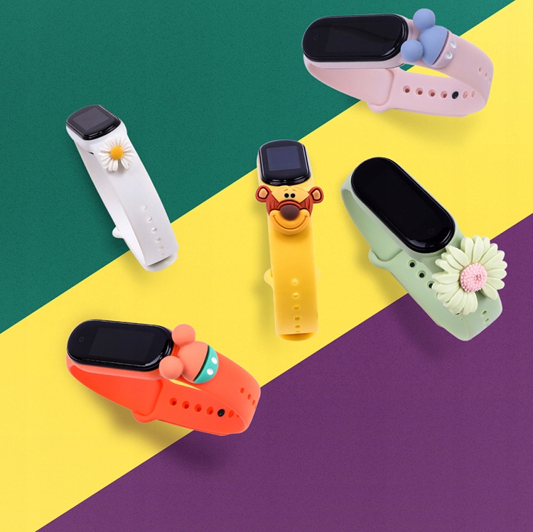 PASEK OPASKA WYMIENNA do XIAOMI MI BAND 5 TIGER Kolor żółty