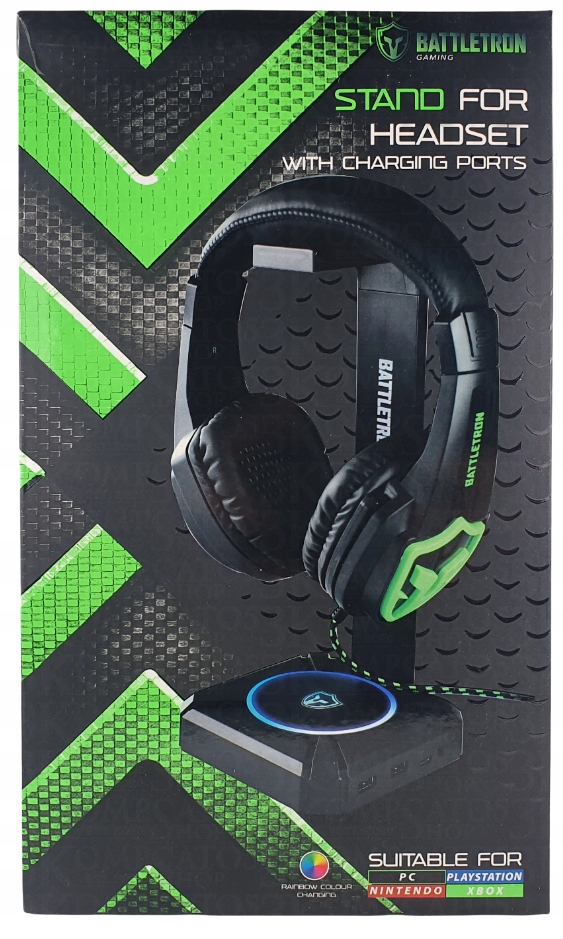 Stojak na słuchawki Battletron 249224 czarny