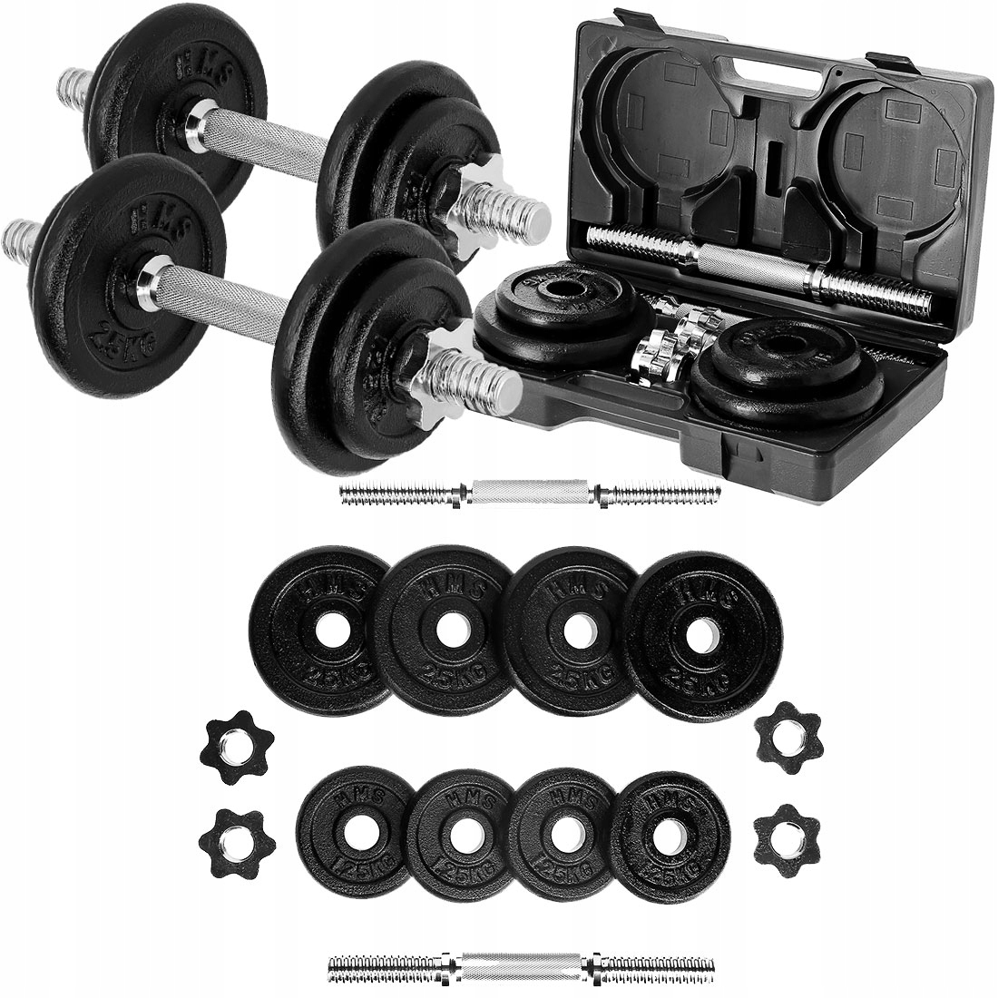 

Zestaw 20kg Regulowane Hantle Sztangielki 2x10kg