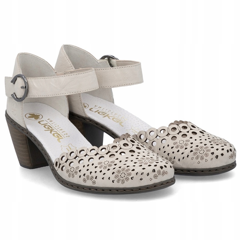 Dámské sandály Rieker 40902-60 Beige béžové Kůže VEL..39