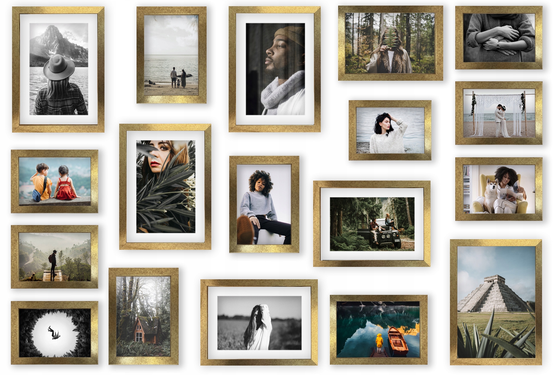 

Multirama Madryt Zestaw ramek na zdjęcia złotastr