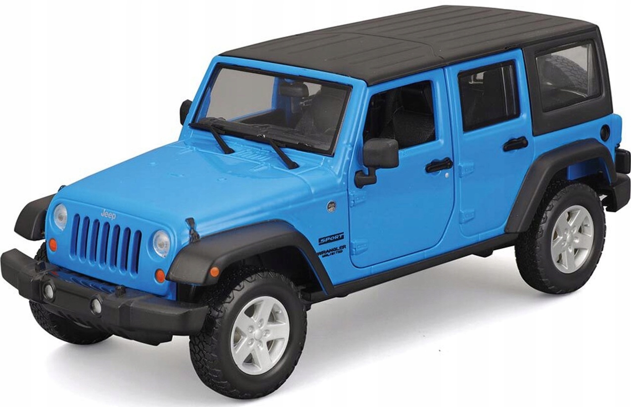 Jeep Wrangler Unlimited modrý model 1:24 Maisto 31268