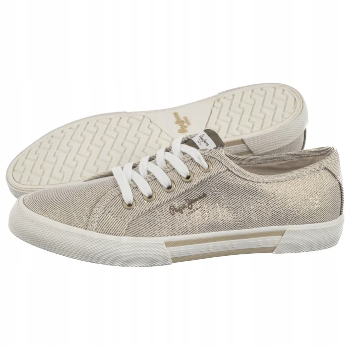 Dámské tenisky Pepe Jeans Brady Party Gold PLS31439 099 Zlaté