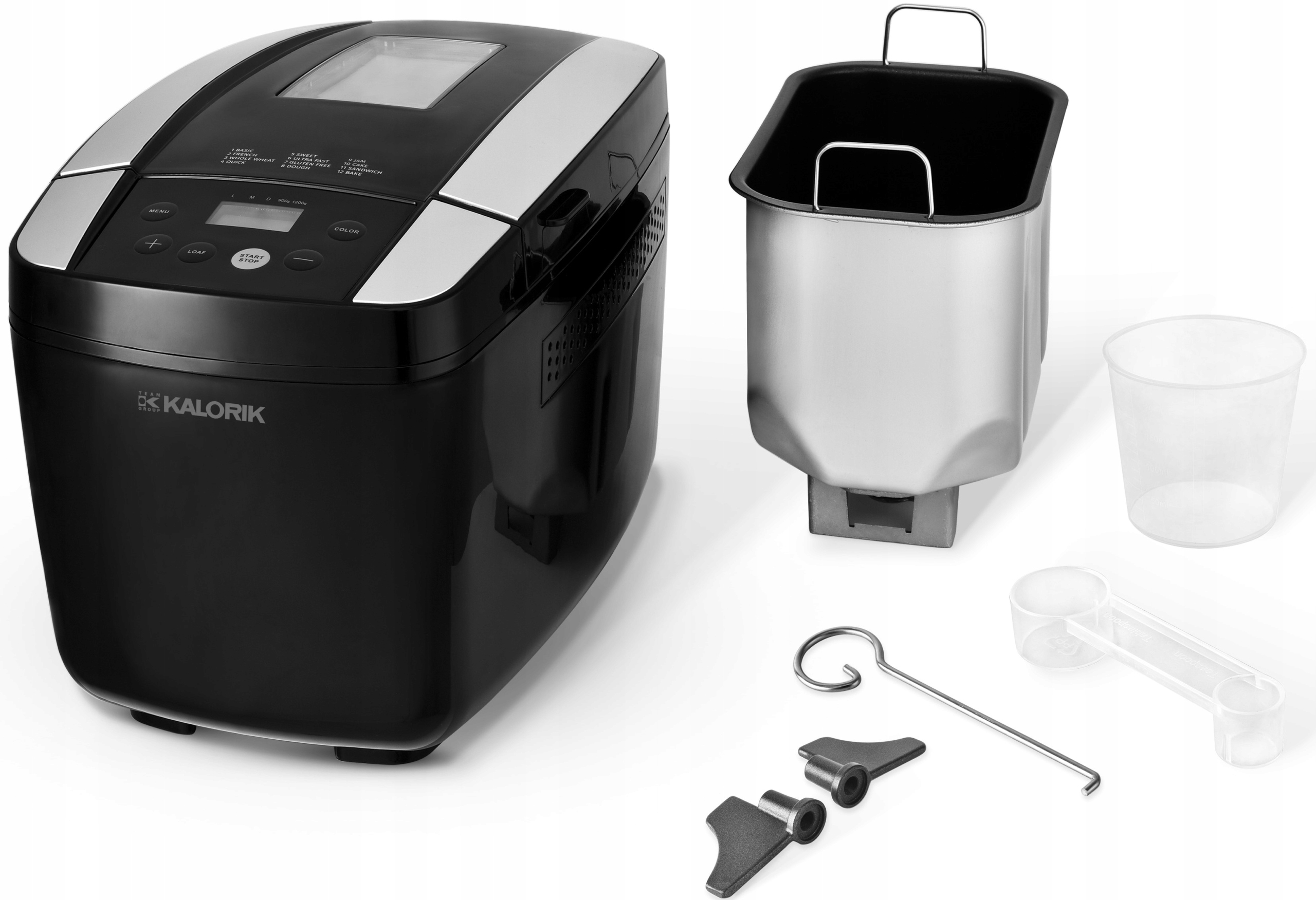 WYPIEKACZ DO CHLEBA XXL 13 PROGRAMÓW DŻEM CIASTO CHLEBY 800W KALORIK Stan opakowania oryginalne