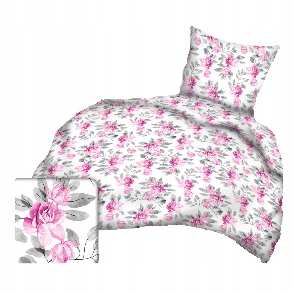 Pościel do łóżeczka 140x100 60x50 bawełna 359róż