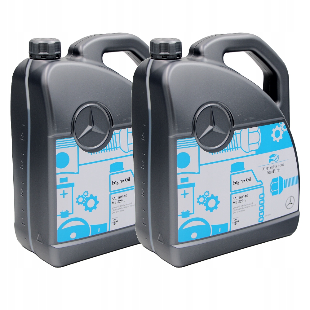 10 L Olej Mercedes Mb 229.5 5W-40 Motorový Originálny Starparts
