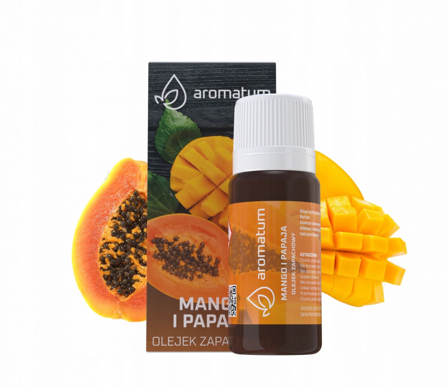 OLEJEK ZAPACHOWY 12ML MANGO PAPAJA DO ŚWIEC WOSKU