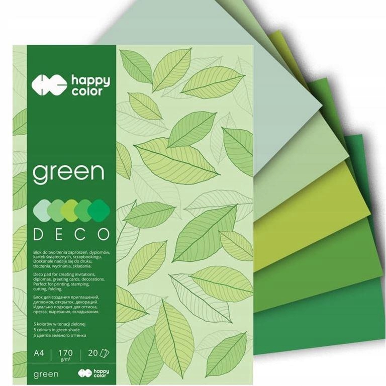 

Blok Deco Techniczny Papier Kolorowy zielony A4