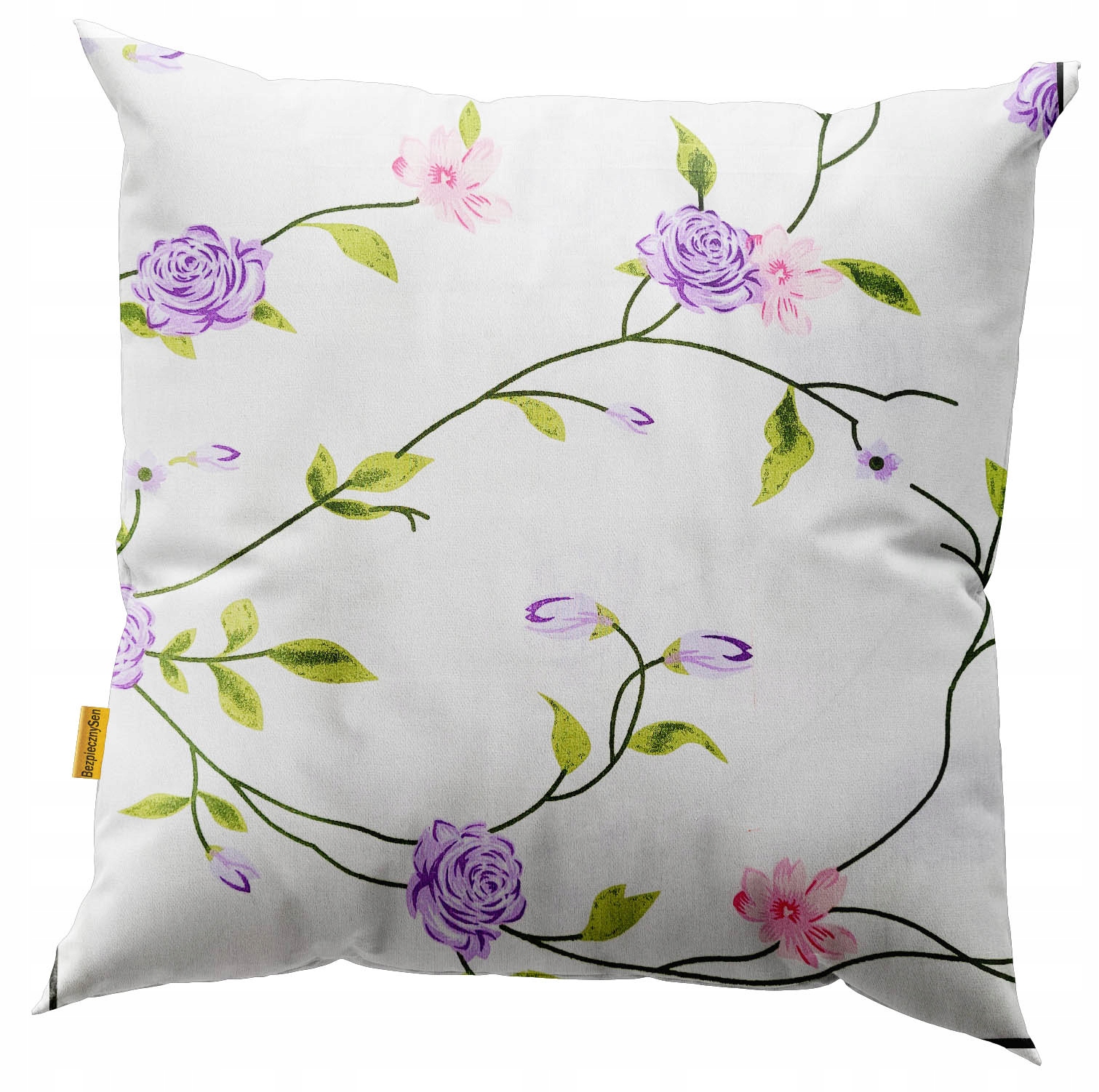 POSZEWKA na jasiek PODUSZKĘ 40x40. Kwiaty.