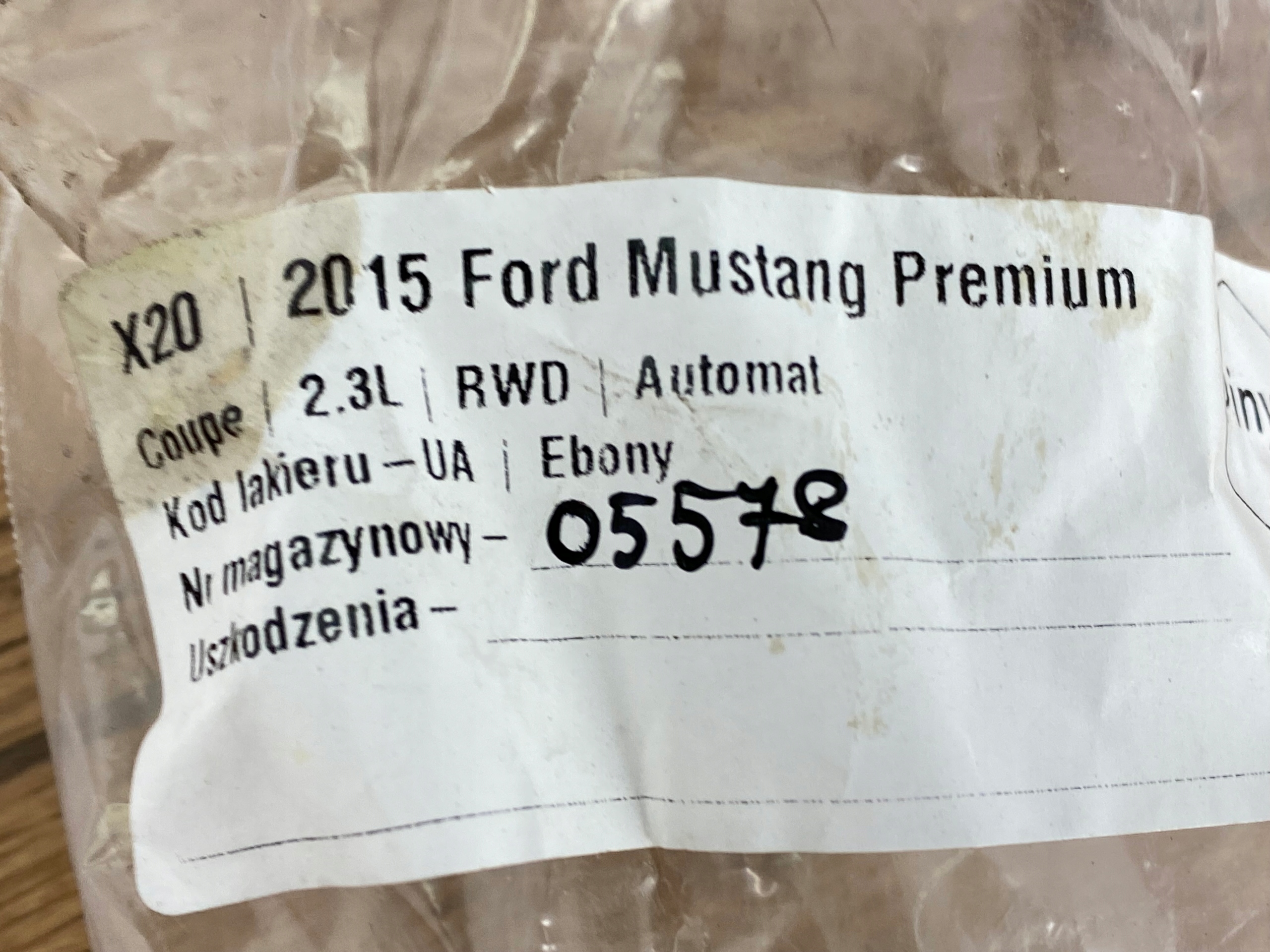 screws zbieznosci Ford Mustang VI 2015+