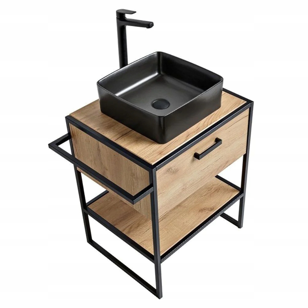 Szafka pod umywalkę 70cm 1 Szuflada BROOKLIN 825A FSC Wysokość mebla 75 cm