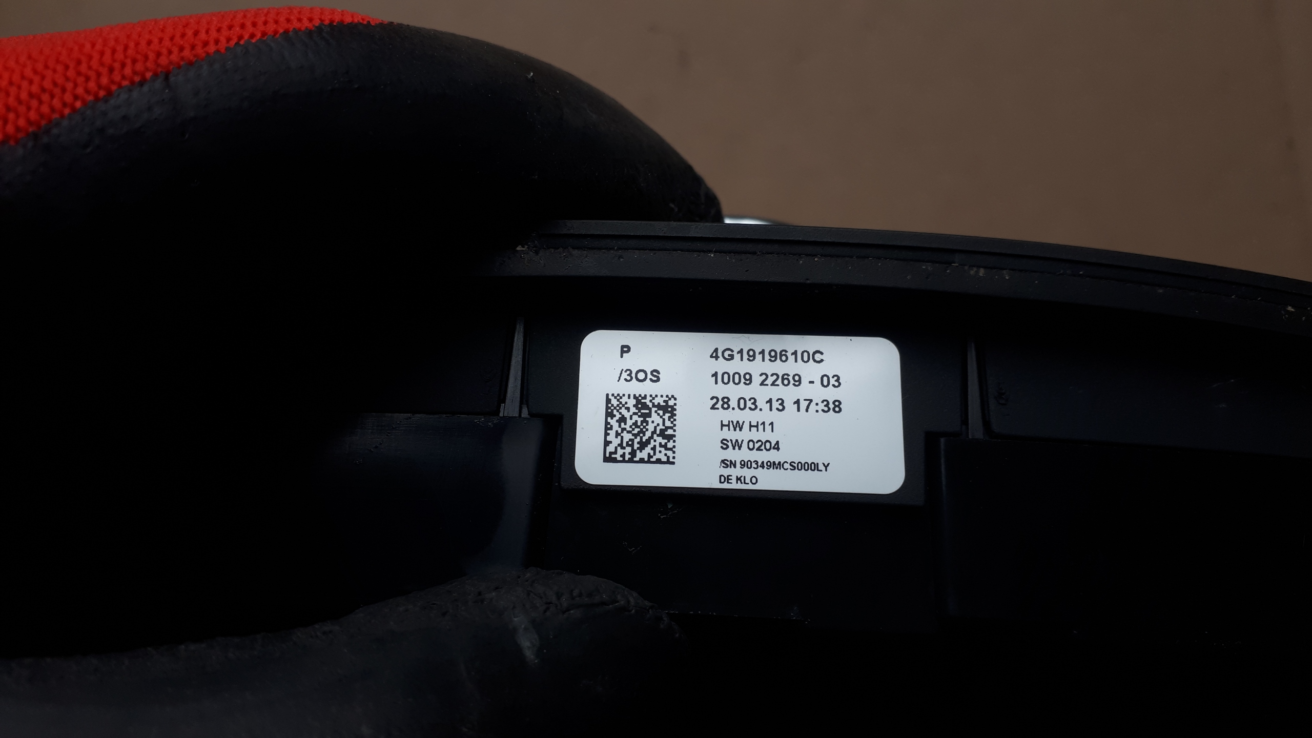 A6 C7 4G control panel TUNEL MMI 4G1919610C A7