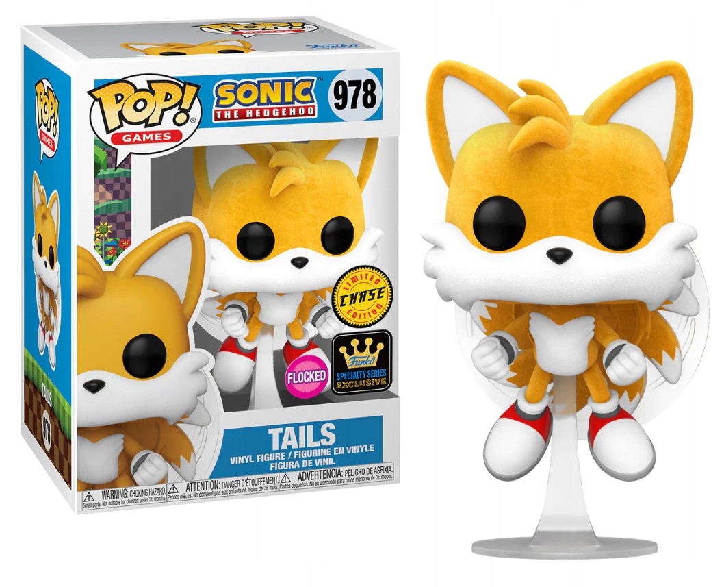 Funko Pop! Sonic Figurine Games 978 Tails (Flying) (fl) Chase