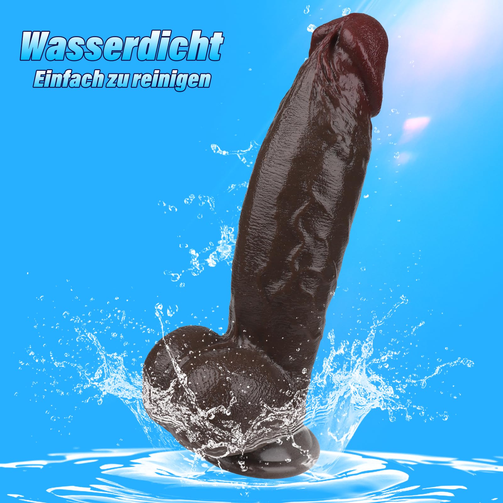REALISTISCHER DILDO 21CM SILIKON Z PODGRZEWANIEM I WIBRACJĄ DLA KOBIET — miniatura 6
