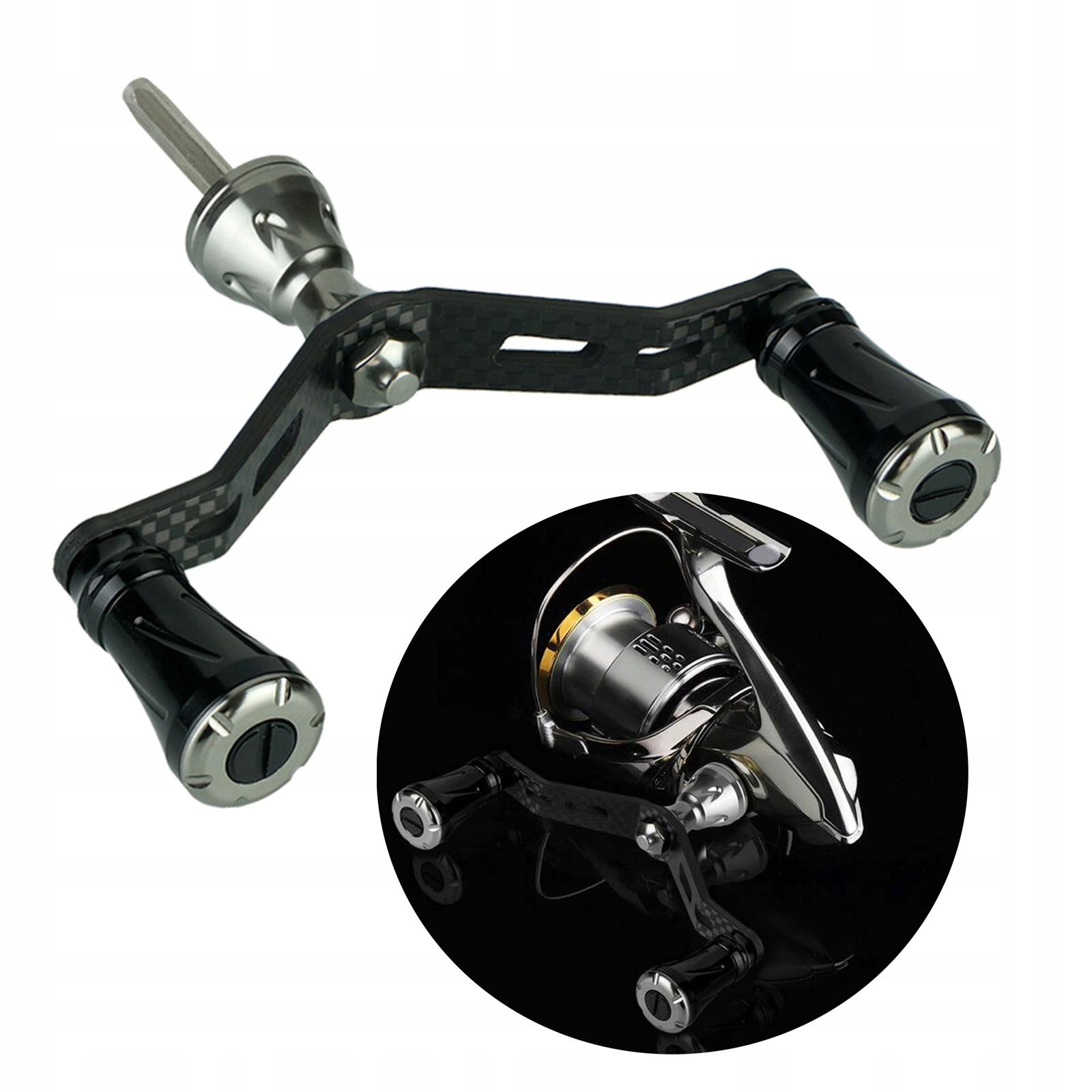 Rękojeść kołowrotka z włókna węglowego Korba w kol Marka bez marki