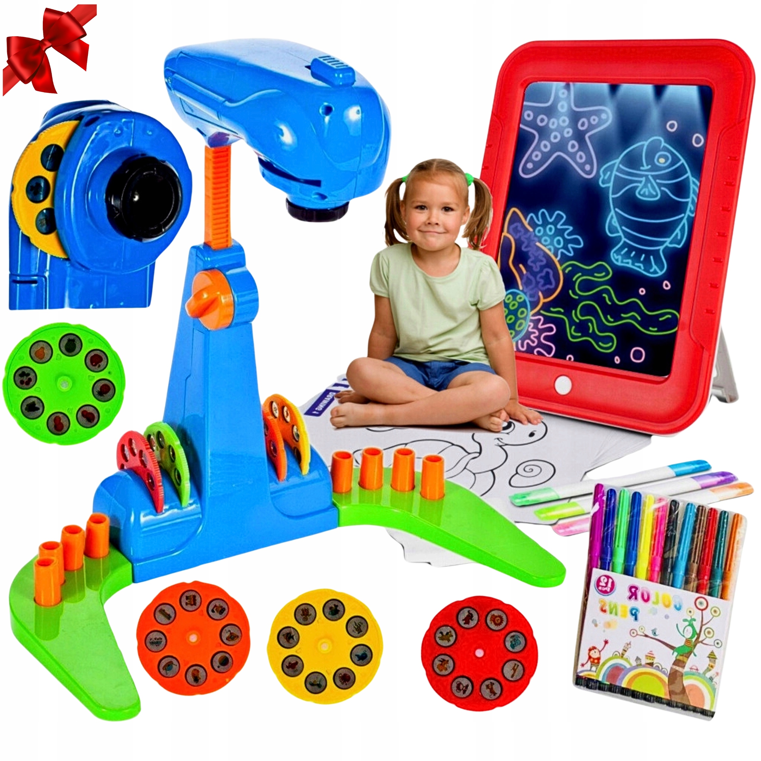 PROJEKTOR RZUTNIK DO RYSOWANIA 32 SLAJDY + TABLET + GRATIS | PREZENT ŚWIĘTA