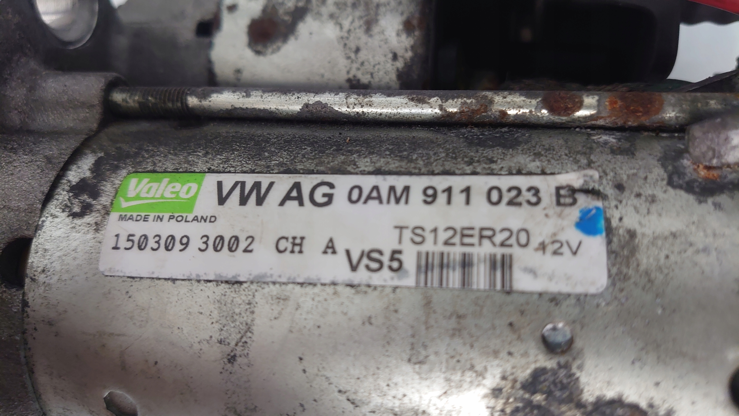 VW AUDI SKODA 1.4 TSI starter 0AM911023B